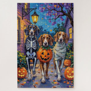 Treeing Walker Coonhound in Halloween-kostuums Legpuzzel