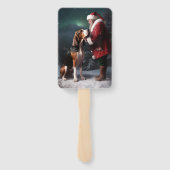 Treeing Walker Coonhound Kerstman Kerstmis Handwaaier (Achterkant)