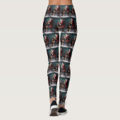 Treeing Walker Coonhound Kerstman Kerstmis Leggings (Achterkant)