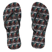 Treeing Walker Coonhound Kerstman Kerstmis Teenslippers (Voetbed)