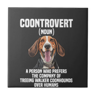 Treeing Walker Coonhound liefhebber hond Coontrove Tegeltje