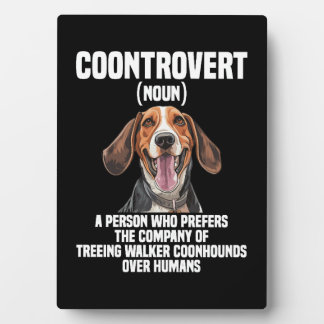 Treeing Walker Coonhound Lover Dog Controvert Fotoplaat