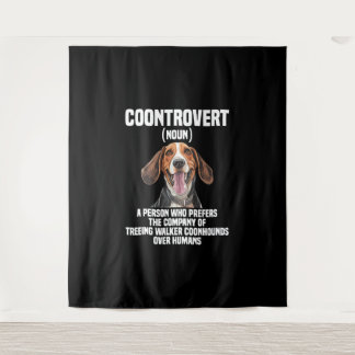 Treeing Walker Coonhound Lover Dog Controvert Wandkleed