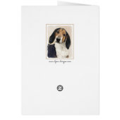 Treeing Walker Coonhound Peinture - Art original (Dos)