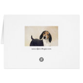 Treeing Walker Coonhound Peinture - Art original (Dos Horizontal)