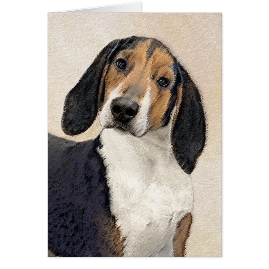 Treeing Walker Coonhound Peinture - Art original (Devant)