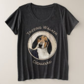 Treeing Walker Coonhound Peinture - Art original (Design devant)