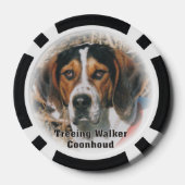 Treeing Walker Coonhound Poker Chips (Achterkant)