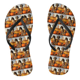 Treeing Walker Coonhound Puppy Herfst Pompoen Teenslippers