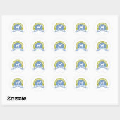 Treeing Walker Coonhound Ronde Sticker (Vel)