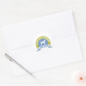 Treeing Walker Coonhound Ronde Sticker (Envelop)