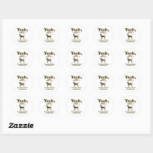 Treeing Walker Coonhound Ronde Sticker (Vel)