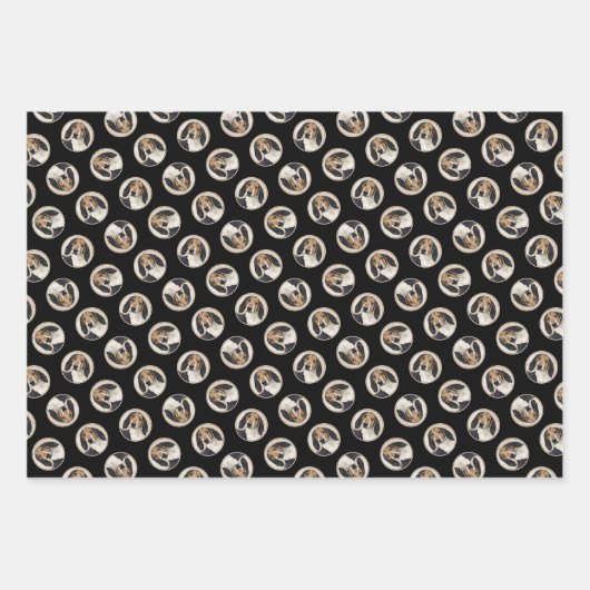 Treeing Walker Coonhound Schilderen Originele Hond Inpakpapier Vel (Voorkant 3)