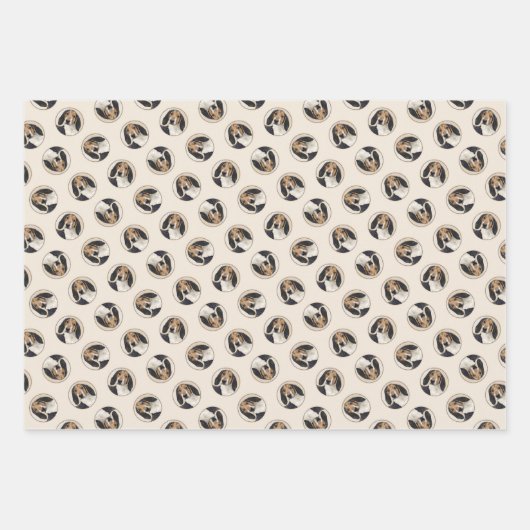 Treeing Walker Coonhound Schilderen Originele Hond Inpakpapier Vel (Voorkant)