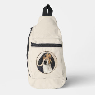 Treeing Walker Coonhound Schilderij Originele Hond Sling Bag