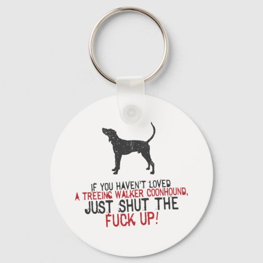 Treeing Walker Coonhound Sleutelhanger (Voorkant)