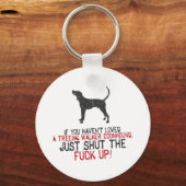 Treeing Walker Coonhound Sleutelhanger (Voorkant)