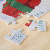 Treeing Walker Coonhound Snow met kerst Pet Legpuzzel (Zijkant)