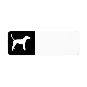 treeing walker coonhound white silo etiket