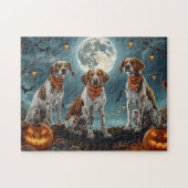 Treeing Walker Halloween Spooky Legpuzzel (Horizontaal)