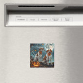 Treeing Walker Halloween Spooky Magneet (Insitu (Vaatwasser))