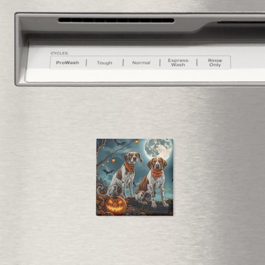 Treeing Walker Halloween Spooky Magneet (Insitu (Vaatwasser))