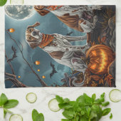 Treeing Walker Halloween Spooky Theedoek (Gevouwen)