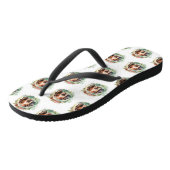 Treeing Walker Kerstkrans Feestelijke Pup Teenslippers (Schuin)