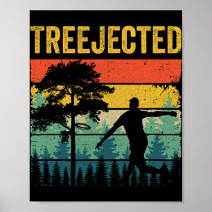 Treejected Grappige Discgolfschijven Slaan Domme B Poster