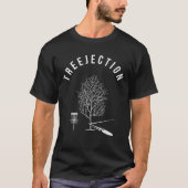 Treejection Disk Golf Funny Tree Frisbee Golf Disk T-shirt (Voorkant)