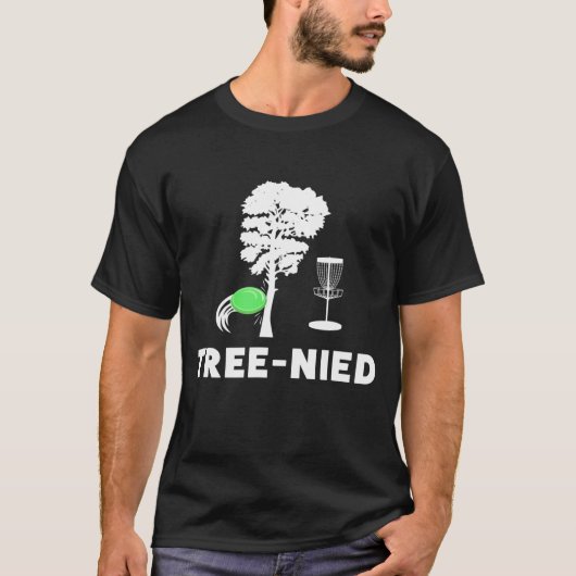 Treejection Disk Golf Funny Tree Frisbee Golf Disk T-shirt (Voorkant)