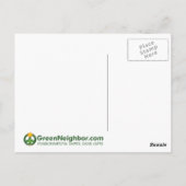 Treeless suburbia briefkaart (Achterkant)