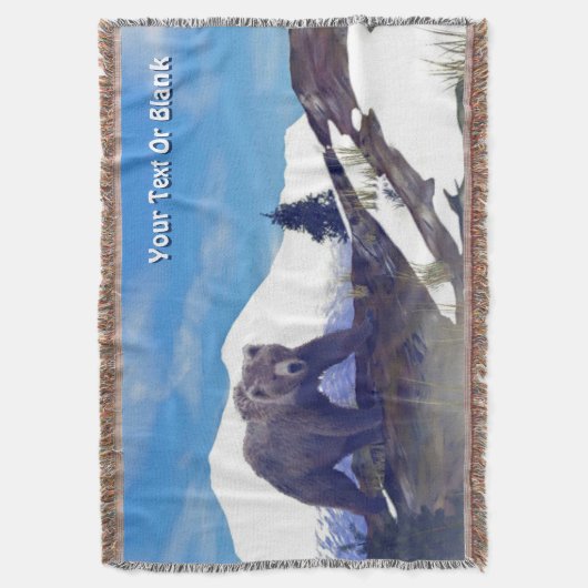 Treeline Grizzly Deken (Voorkant Verticaal)