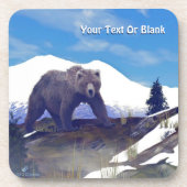 Treeline Grizzly Drankjes Onderzetter (Voorkant)