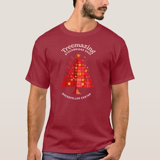 Treemazing Stockbridge Rood T-shirt (Voorkant)