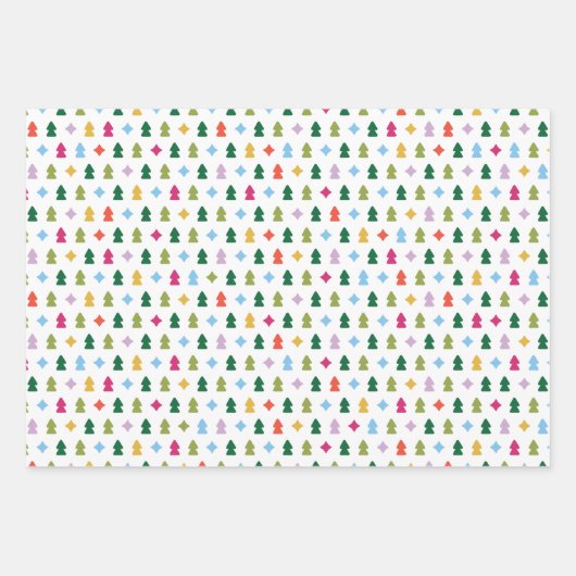 Trees and Twinkles Inpakpapier Vel (Voorkant)