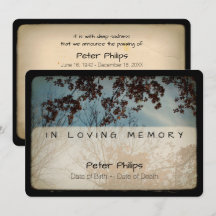 Trees  begrafenisherdenkingsdienst