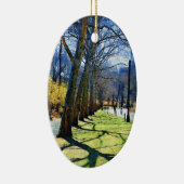 Trees Central Park NY Keramisch Ornament (Rechts)