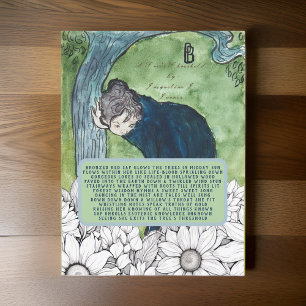 Tree's Drempelgedicht Victoriaans kunst Briefkaart