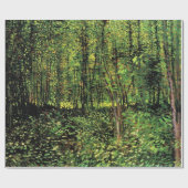 Trees en Undergrowth door Vincent van Gogh Cadeaupapier (Vlak)
