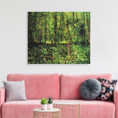 Trees en Undergrowth door Vincent van Gogh Canvas Afdruk (Insitu (Woonkamer))