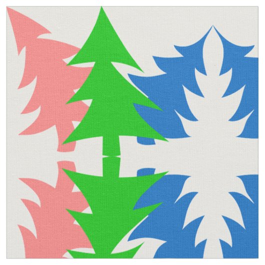 Trees Fabric Stof (Close Up)