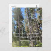 Trees Forest Bossen Thoreau Kaart (Voorkant / Achterkant)