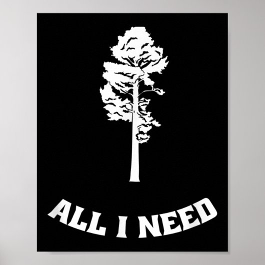 Trees Forest Natuur Walking Environmental Poster (Voorkant)