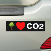 Trees Love CO2 Bumpersticker (Op auto)