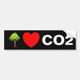 Trees Love CO2 Bumpersticker
