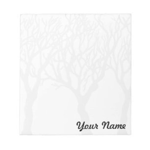 Trees met Jouw naam - aanpasbaar notebookblok Notitieblok