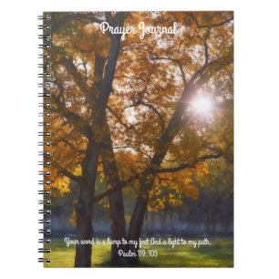 Trees Natuur Light Bible Verse Prayer Journal Notitieboek
