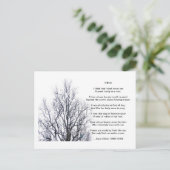 Trees, van Joyce Kilmer Briefkaart (Staand voorkant)