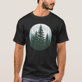 Trees Wildlife Natuur Forest Silhouette T-shirt